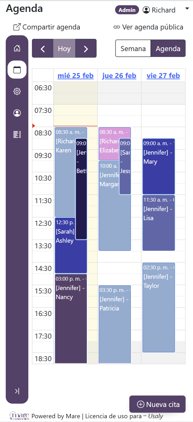 Agenda Mare Cosmetics